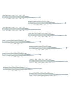 Geecrack PikuPiku Pintail 2.5 Cor: S311 (White Pearl Glow)